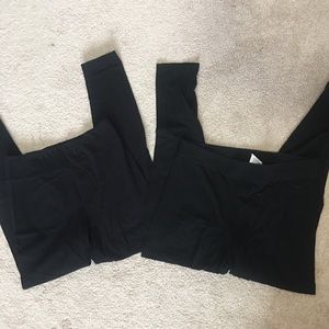 2 cotton pairs of leggings